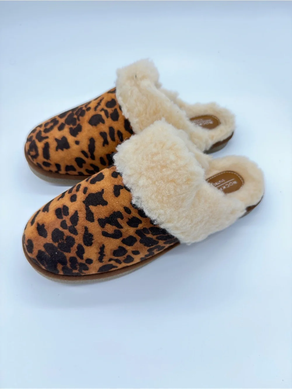 Rockport Leopard Print Faux Fur Lined Slip-On Flats - Brown/Tan/Black